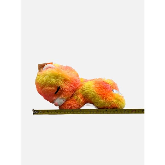 Classic Toy Sleeping Bear Bright Orange & Yellow 2022 11" Plush Stuffed Animal - Picture 6 of 6